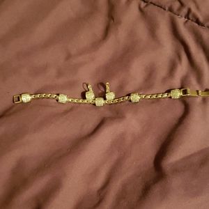 Meridian earrings and bracelet